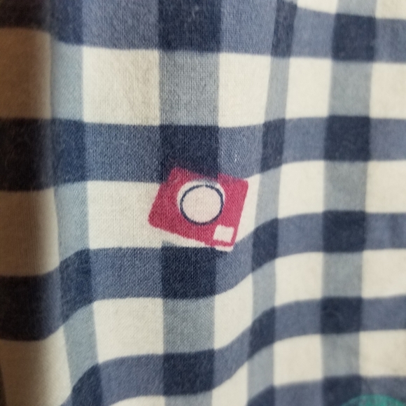 Yumi Travel Novelty Gingham Skater Skirt - Picture 12 of 16